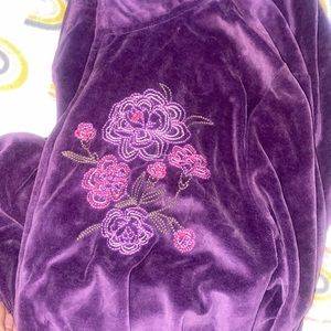 velvet flower jacket